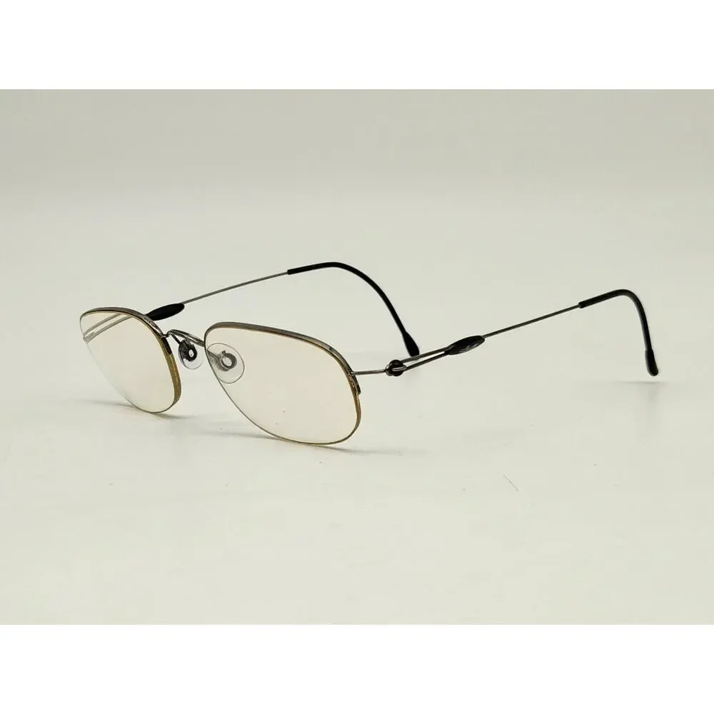 Silhouette Small Eyeglasses Titan Gunmetal Half Rim Frame Only Austria